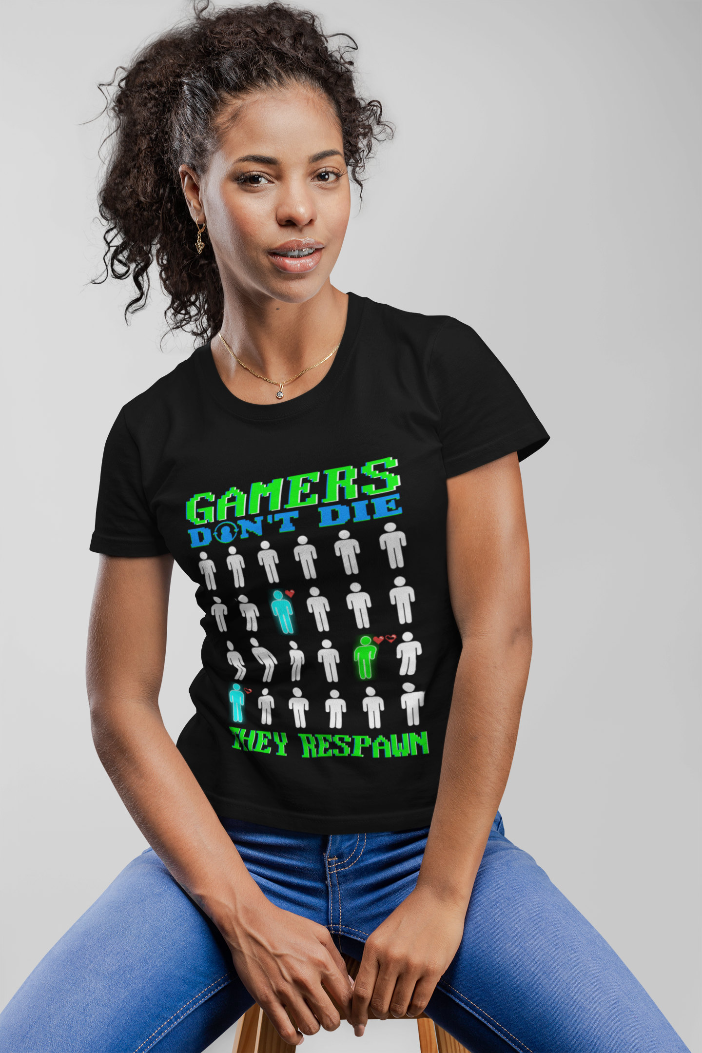 Gamers Don't Die Unisex Heavy Cotton Tee - Fun Gaming T-Shirt for Gamers