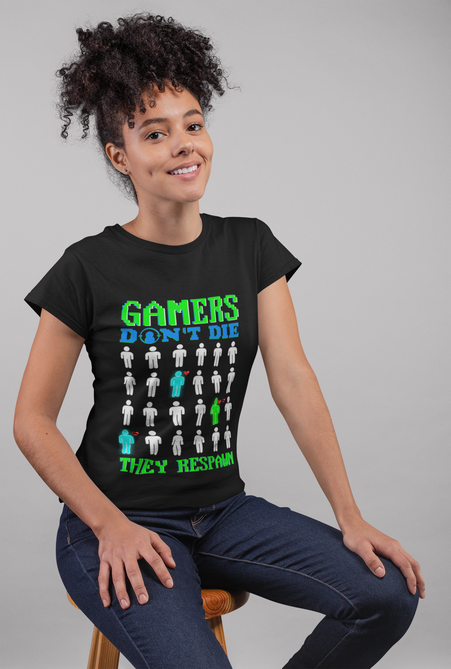 Gamers Don't Die Unisex Heavy Cotton Tee - Fun Gaming T-Shirt for Gamers