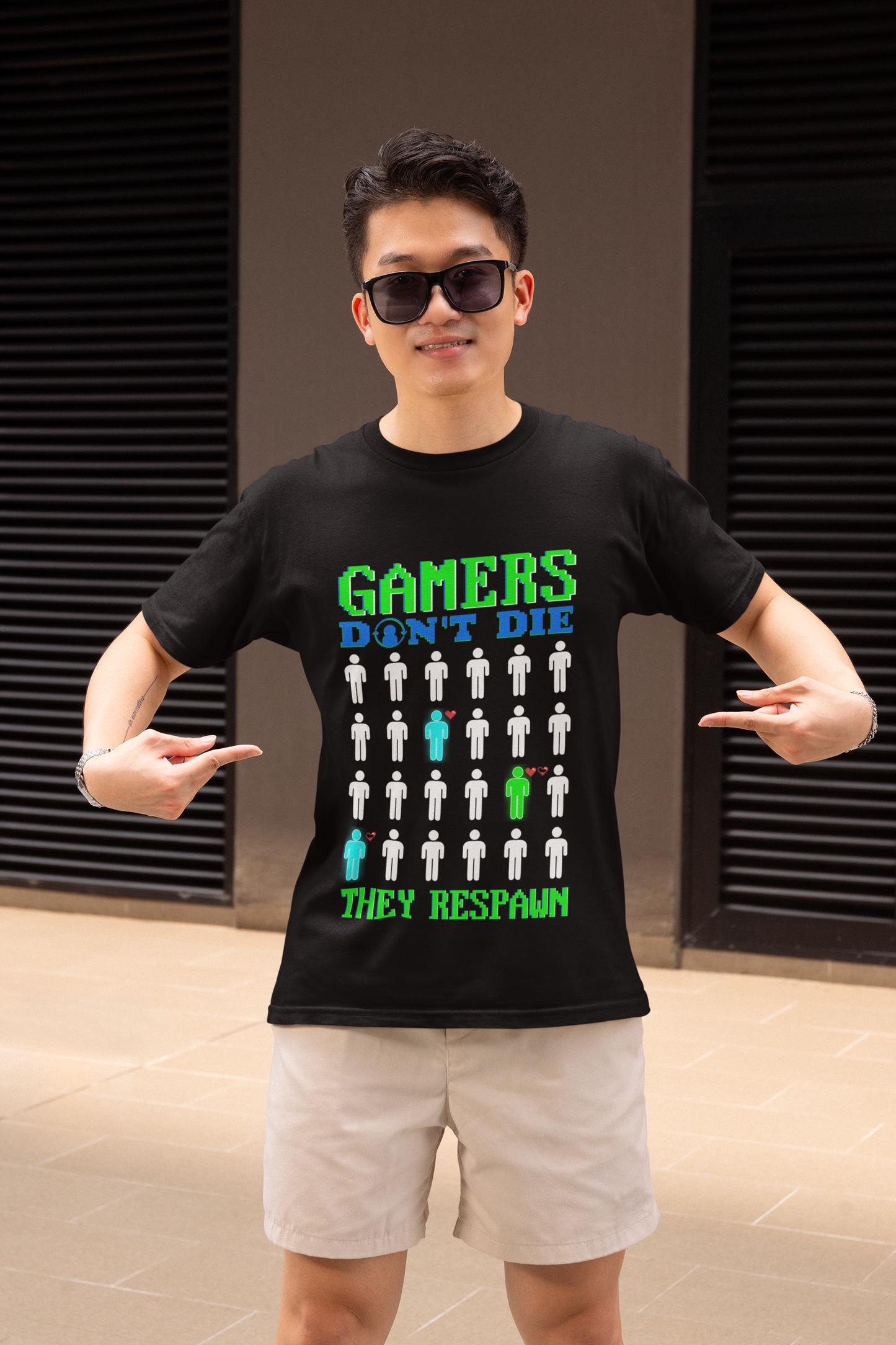 Gamers Don't Die Unisex Heavy Cotton Tee - Fun Gaming T-Shirt for Gamers